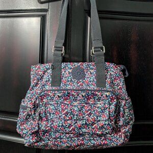 Kipling Alvy Glistening Poppy Blue Convertible Bag W/ Custom Extended Straps